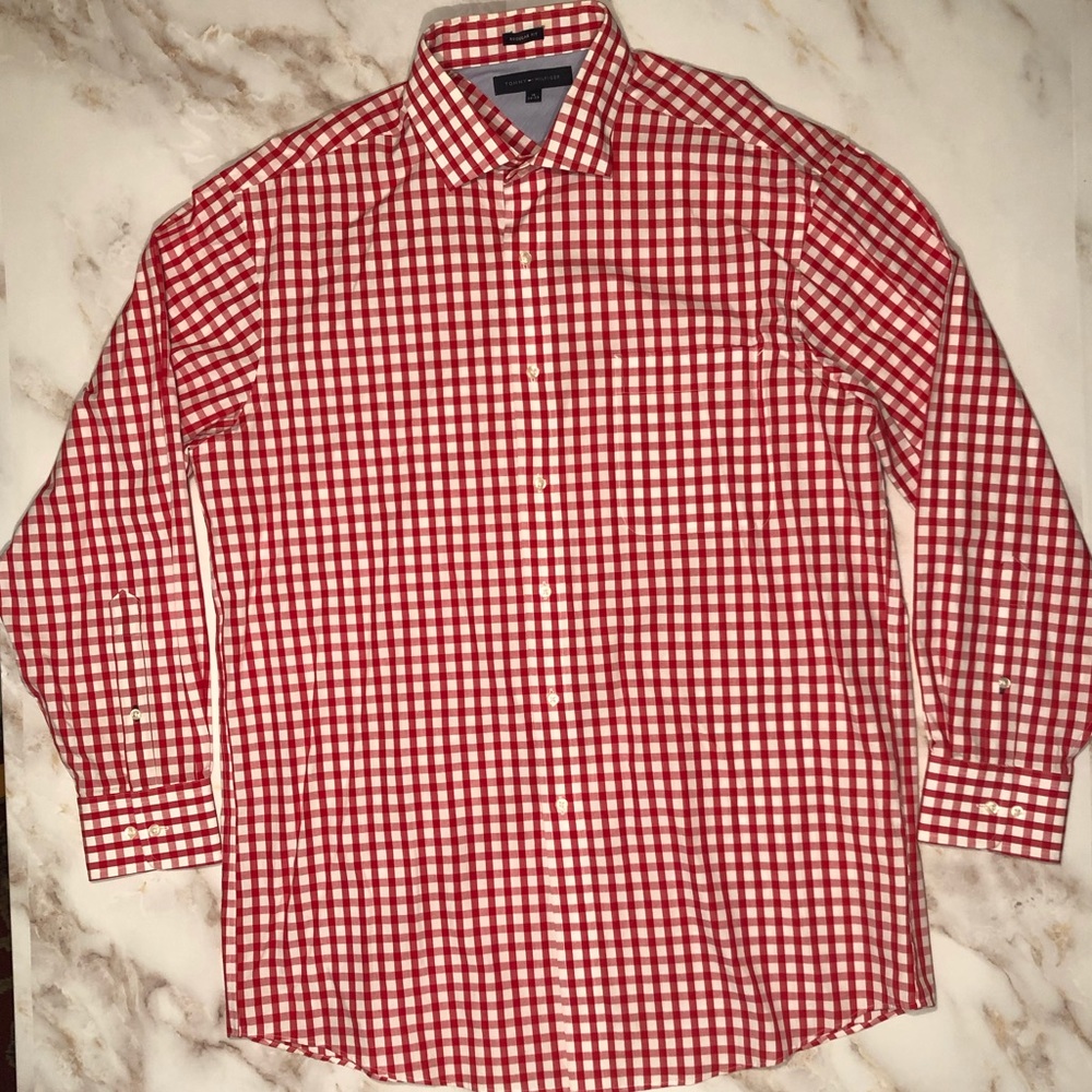 Tommy Hilfiger Men's 16 Neck, 32/33 sleeve Shirt